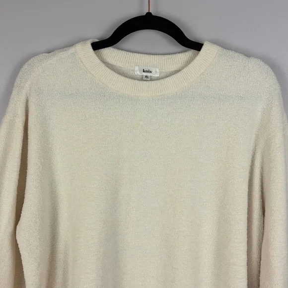 knix Men's Cream Crewneck Sweater - Picture 3 of 13
